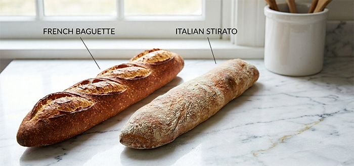 French Baguette & Italian Stirato