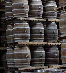 Hennessy Cognac Barrels Aging In The Cellar