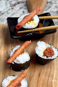 Beef Stick Sushi