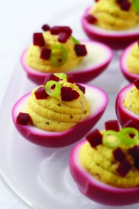 Valentine Deviled Eggs Recipe With Beets
