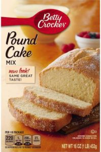 Betty Crocker Pound Cake Mix