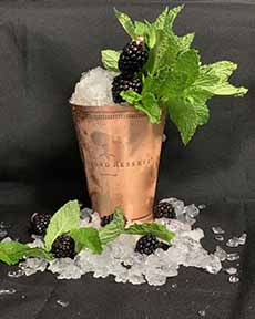 Mint Julep With Blackberry Garnish