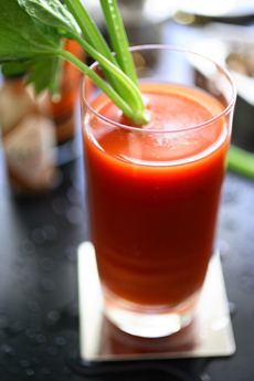 BLOODY MARY COCKTAIL IN GLASS