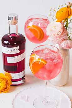 Pink Cocktail Made With Empress 1908 Elderflower Rose Gin