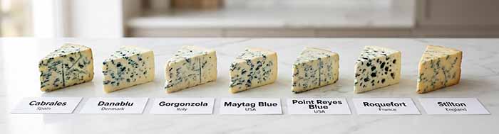Six Different Types Of Blue Cheese