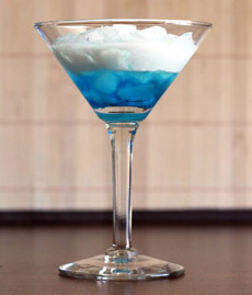 Blue Chanukah Cocktail