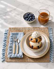 Blueberry Muffin Ice Cream Sundae