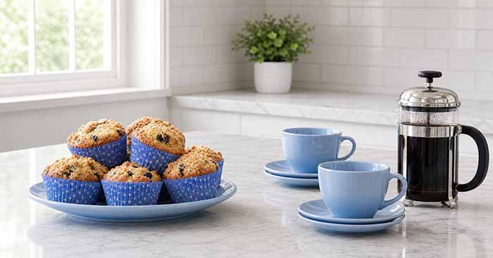 Blueberry Muffins & Coffee