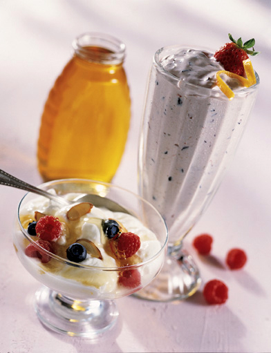 Blueberry Smoothie With Honey