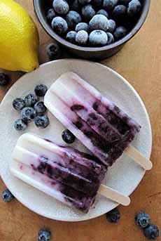 Blueberry Yogurt Pops