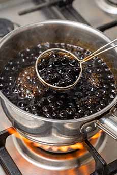 Boba Tapioca Pearls Cooking In A Pot