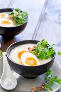 Congee With Boiled Egg