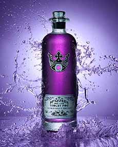 Bottle Of McQueen & The Velvet Fog Gin Ultra Violet Edition