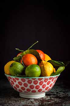 A Bowl of Mixed Citrus Fruits