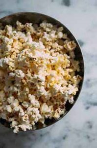 Bowl Of Plain Popcorn