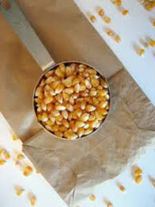 Popcorn Kernels To Pop In Brown Bag