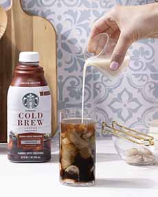 Starbucks Iced Coffee made with Brown Sugar Cinnamon Cold Brew