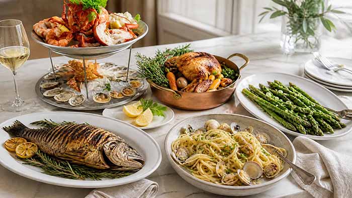 Buffet For White Wine