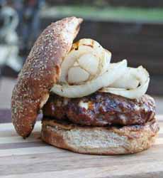 Burger With Raw Onions