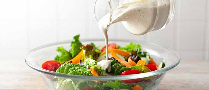 Mixed Salad With Ranch Dressing