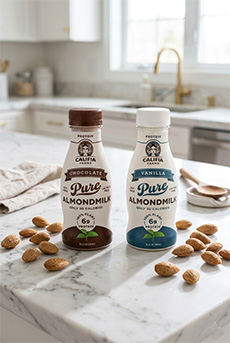 2 Bottles Of Caliafa Flavored Almond Milk
