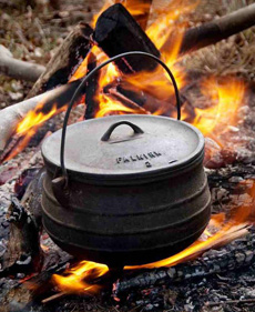 Pot Over Campfire