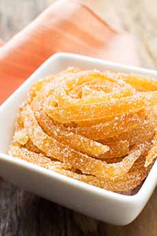 A Dish Of Candied Grapefruit Peel