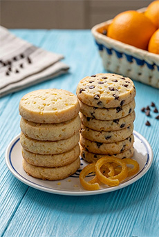 Shortbread With Candied Orange Peel