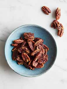 Bowl Of Candied Pecans