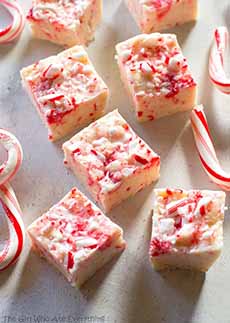 Candy Cane Fudge