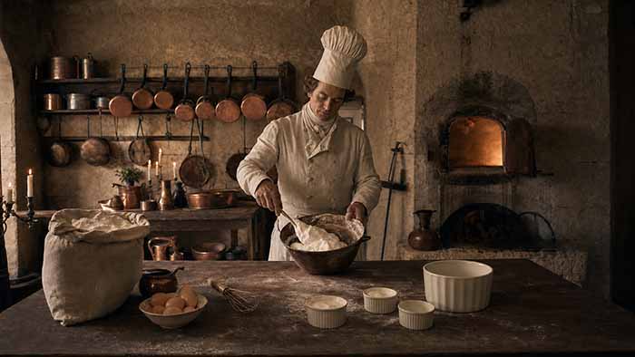 Chef Antoine Careme Making A Souffle