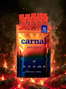 Package of Carnal Beef Sticks