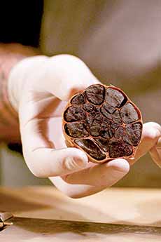 A Half Bulb Of Black Garlic