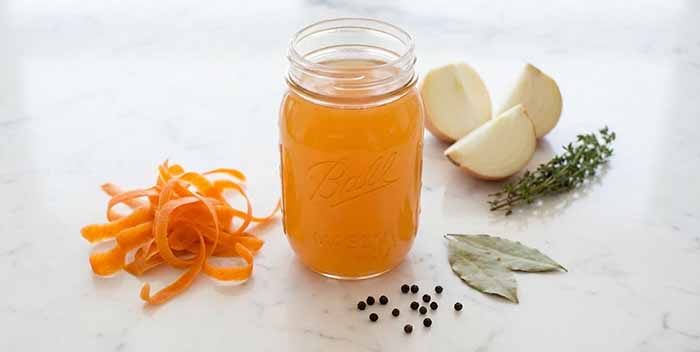 A Jar Of Homemade Carrot Stock
