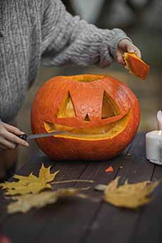 Carving a Jack O'Lantern