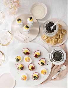 Deviled Eggs With Sturgeon Caviar