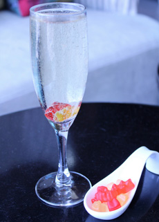 Champagne With Gummy Worms