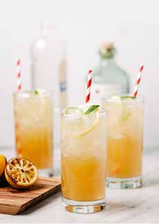 Charred Lemon Cocktail