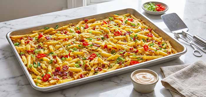 Baked Bacon Cheese Fries