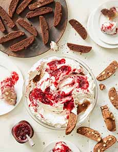 Cherry Cheesecake Biscotti Dip