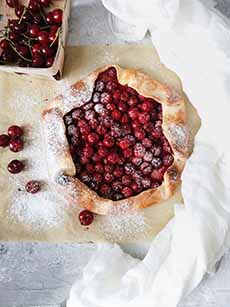 Cherry Galette, A Rustic Cherry Pie