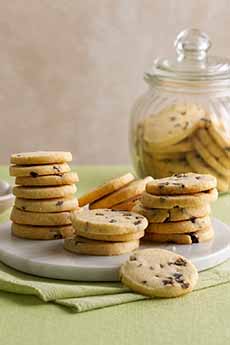 A Plate Of Cherry Lime Shortbread Cookies
