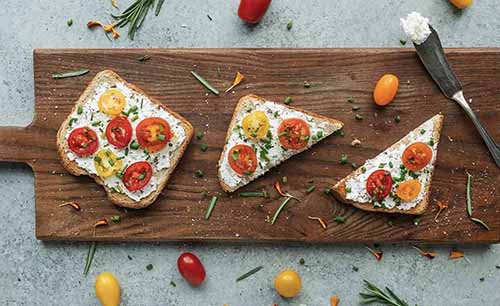 Cherry Tomato & Cheese Toast