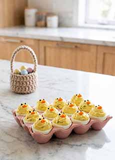 Easter Chick Deviled Eggs