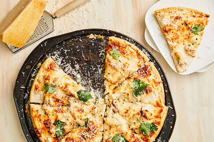 Chicken Alfredo Pizza