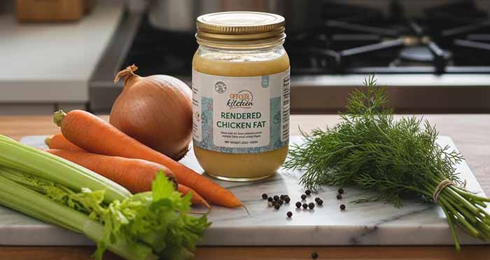 Jar Of Rendered Chicken Fat
