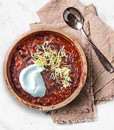 Chili Made With Pound Of Ground Beef Crumbles
