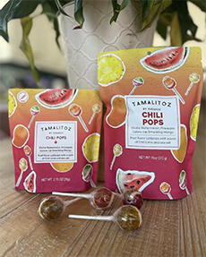 Bags Of Tamalitoz Chili Pops Lollipops