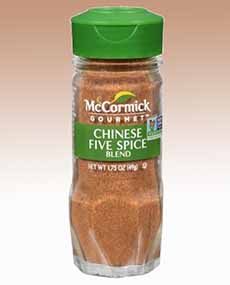 A jar of McCormick Chinese Five Spice Powder