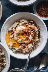 Savory Oatmeal With Poached Egg